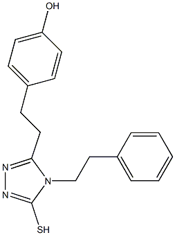 4-[2-(5-mercapto-4-phenethyl-4H-1,2,4-triazol-3-yl)ethyl]phenol