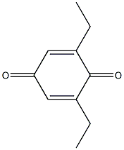 2,6-diethylbenzo-1,4-quinone Struktur