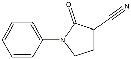 2-oxo-1-phenyl-3-pyrrolidinecarbonitrile Structure