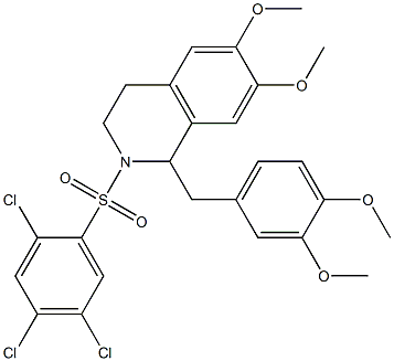  1-(3,4-dimethoxybenzyl)-6,7-dimethoxy-2-[(2,4,5-trichlorophenyl)sulfonyl]-1,2,3,4-tetrahydroisoquinoline