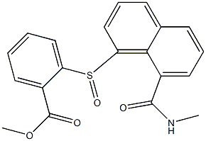methyl 2-({8-[(methylamino)carbonyl]-1-naphthyl}sulfinyl)benzoate