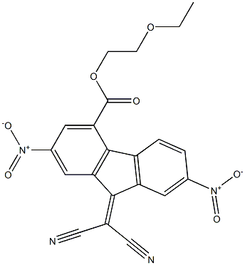2-ethoxyethyl 9-(dicyanomethylidene)-2,7-dinitro-9H-fluorene-4-carboxylate