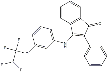  2-phenyl-3-[3-(1,1,2,2-tetrafluoroethoxy)anilino]-1H-inden-1-one