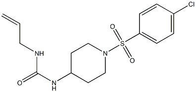 N-allyl-N'-{1-[(4-chlorophenyl)sulfonyl]-4-piperidinyl}urea