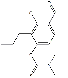 4-acetyl-3-hydroxy-2-propylphenyl (dimethylamino)methanethioate|