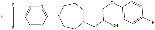  1-(4-fluorophenoxy)-3-{4-[5-(trifluoromethyl)-2-pyridyl]-1,4-diazepan-1-yl} propan-2-ol