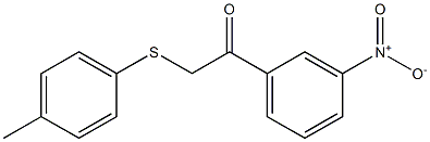 2-[(4-methylphenyl)thio]-1-(3-nitrophenyl)ethan-1-one