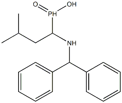1-(benzhydrylamino)-3-methylbutylphosphinic acid