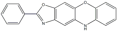 2-phenyl-5H-[1,3]oxazolo[4,5-b]phenoxazine 结构式
