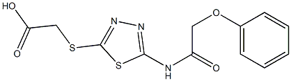 2-({5-[(2-phenoxyacetyl)amino]-1,3,4-thiadiazol-2-yl}sulfanyl)acetic acid