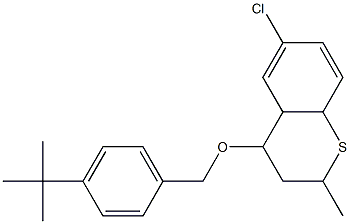 4-{[4-(tert-butyl)benzyl]oxy}-6-chloro-2-methyl-3,4,4a,8a-tetrahydro-2H-thiochromene