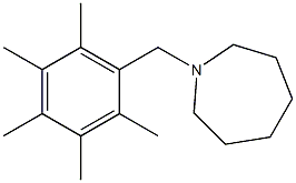 1-(2,3,4,5,6-pentamethylbenzyl)azepane Struktur