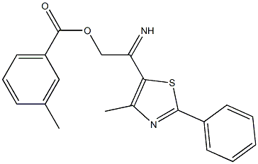 4-methyl-5-{[(3-methylbenzoyl)oxy]ethanimidoyl}-2-phenyl-1,3-thiazole