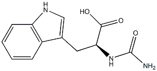 (2S)-2-[(aminocarbonyl)amino]-3-(1H-indol-3-yl)propanoic acid Structure