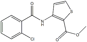methyl 3-[(2-chlorobenzoyl)amino]thiophene-2-carboxylate Structure