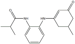 2-methyl-N-{2-[(5-methyl-3-oxo-1-cyclohexenyl)amino]phenyl}propanamide Structure