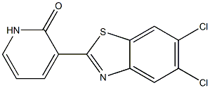 3-(5,6-dichloro-1,3-benzothiazol-2-yl)-2(1H)-pyridinone Structure