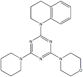 4-[4-piperidino-6-(1,2,3,4-tetrahydroquinolin-1-yl)-1,3,5-triazin-2-yl]morpholine