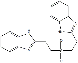 2-(2-{[2-(1H-benzo[d]imidazol-2-yl)ethyl]sulfonyl}ethyl)-1H-benzo[d]imidazole Struktur