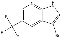 3-bromo-5-(trifluoromethyl)-1H-pyrrolo[2,3-b]pyridine Structure