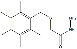 2-[(2,3,4,5,6-pentamethylbenzyl)thio]ethanohydrazide