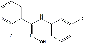 2-chloro-N-(3-chlorophenyl)-N'-hydroxybenzenecarboximidamide