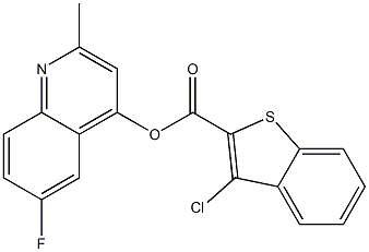 6-fluoro-2-methyl-4-quinolyl 3-chlorobenzo[b]thiophene-2-carboxylate