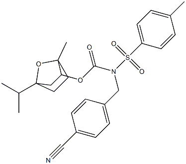 4-isopropyl-1-methyl-7-oxabicyclo[2.2.1]hept-2-yl N-(4-cyanobenzyl)-N-[(4-methylphenyl)sulfonyl]carbamate