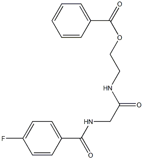 2-({2-[(4-fluorobenzoyl)amino]acetyl}amino)ethyl benzenecarboxylate