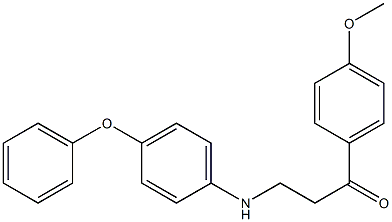 1-(4-methoxyphenyl)-3-(4-phenoxyanilino)-1-propanone