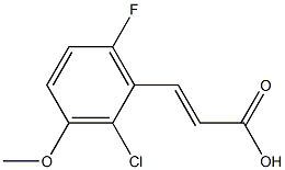 (E)-3-(2-chloro-6-fluoro-3-methoxyphenyl)acrylic acid Structure