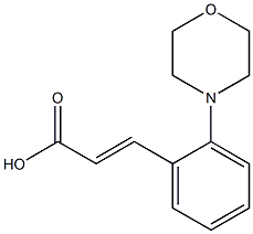 (E)-3-(2-morpholinophenyl)acrylic acid Structure