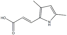 (E)-3-(3,5-dimethyl-1H-pyrrol-2-yl)acrylic acid Structure