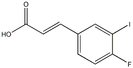 (E)-3-(4-fluoro-3-iodophenyl)acrylic acid Structure