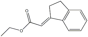 (E)-ETHYL 2-(2,3-DIHYDROINDEN-1-YLIDENE)ACETATE Struktur