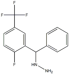 1-((2-fluoro-5-(trifluoromethyl)phenyl)(phenyl)methyl)hydrazine