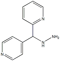 1-((pyridin-2-yl)(pyridin-4-yl)methyl)hydrazine Structure