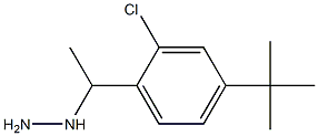 1-(1-(4-tert-butyl-2-chlorophenyl)ethyl)hydrazine Struktur
