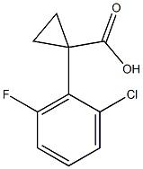 1-(2-chloro-6-fluorophenyl)cyclopropanecarboxylic acid Structure