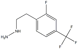 1-(2-fluoro-4-(trifluoromethyl)phenethyl)hydrazine Structure