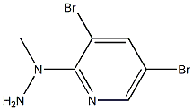 1-(3,5-dibromopyridin-2-yl)-1-methylhydrazine Struktur