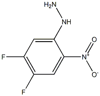 1-(4,5-difluoro-2-nitrophenyl)hydrazine Structure