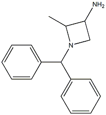 1-二苯甲基-2-甲基吖丁啶-3-胺, , 结构式