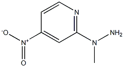 1-methyl-1-(4-nitropyridin-2-yl)hydrazine Structure