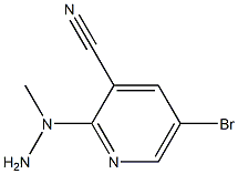 2-(1-methylhydrazinyl)-5-bromopyridine-3-carbonitrile 结构式