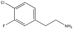 2-(4-chloro-3-fluorophenyl)ethanamine Structure