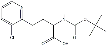 2-(tert-butoxycarbonylamino)-4-(3-chloropyridin-2-yl)butanoic acid
