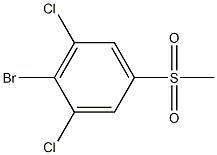 2-bromo-1,3-dichloro-5-(methylsulfonyl)benzene Structure