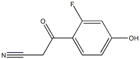 3-(2-fluoro-4-hydroxyphenyl)-3-oxopropanenitrile Struktur