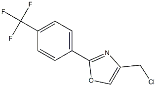 4-(chloromethyl)-2-(4-(trifluoromethyl)phenyl)oxazole Structure